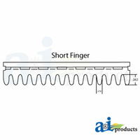 Short Flat Finger Adjustable Precleaner