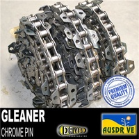 AUSDRIVE A557 Gleaner 84L 28B Chrome Pin R62/R65/R72/R75 Rear Chains Only