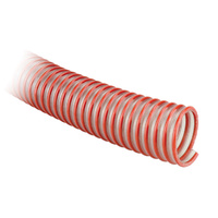 Airseeder Hose Clear hose, Red Helix 20 Meter Roll