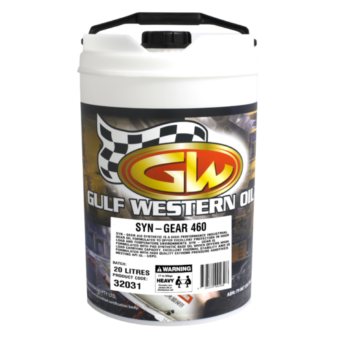 Gulf Western Syn-Gear Industrial Gear Oil 460 20L