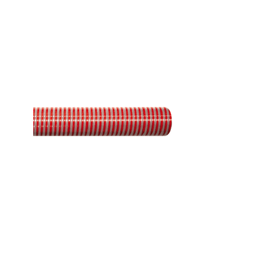 Airseeder Hose 25mm Clear hose, Red Helix 20 Meter Roll