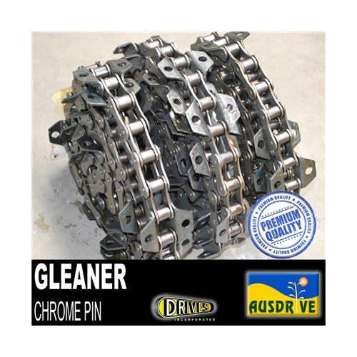 AUSDRIVE A557 Gleaner 96L 32B Chrome Pin R62/R65/R72/R75 Front Chains Only