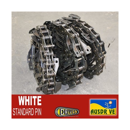 AUSDRIVE White Standard Pin Chains Only